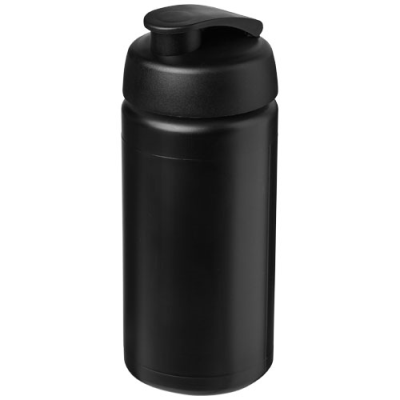 BASELINE® PLUS GRIP 500 ML FLIP LID SPORTS BOTTLE in Solid Black