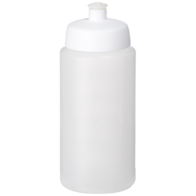 BASELINE® PLUS GRIP 500 ML SPORTS LID SPORTS BOTTLE in Transparent & White