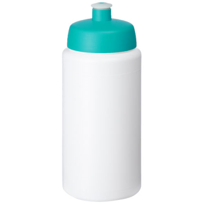 BASELINE® PLUS GRIP 500 ML SPORTS LID SPORTS BOTTLE in White & Aqua