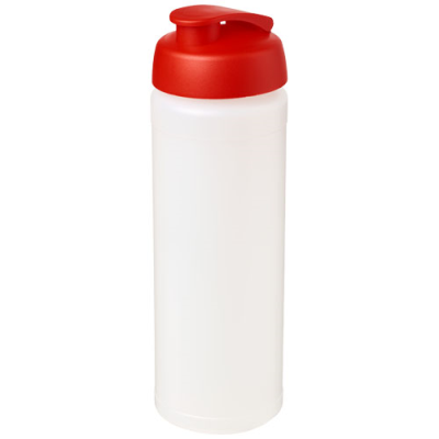 BASELINE® PLUS GRIP 750 ML FLIP LID SPORTS BOTTLE in Clear Transparent & Red