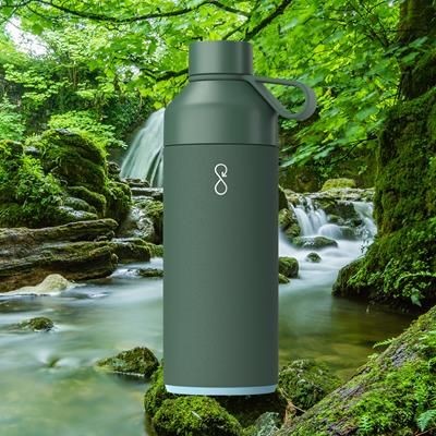 BIG OCEAN BOTTLE 1 LITRE in Forest Green