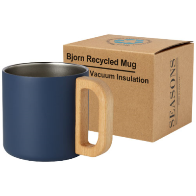 BJORN 360 ML RCS CERTIFIED RECYCLED STAINLESS STEEL METAL MUG with Copper Vacuum Insulation