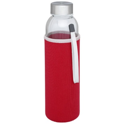 BODHI 500 ML GLASS WATER BOTTLE in Red