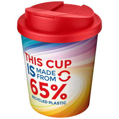 BRITE-AMERICANO ESPRESSO ECO 250 ML SPILL-PROOF THERMAL INSULATED TUMBLER in Red