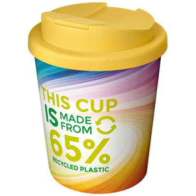 BRITE-AMERICANO ESPRESSO ECO 250 ML SPILL-PROOF THERMAL INSULATED TUMBLER in Yellow