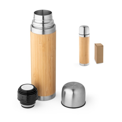 CEYLON BAMBOO AND STAINLESS STEEL METAL THERMOS 450 ML