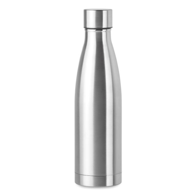 DOUBLE WALL BOTTLE 500ML in Matt Silver