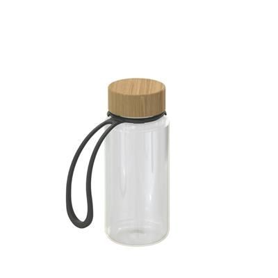 DRINK BOTTLE NATURAL CLEAR-TRANSPARENT INCLUDES STRAP 0,4L