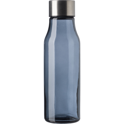 GLASS AND STAINLESS STEEL METAL BOTTLE (500ML) in Black