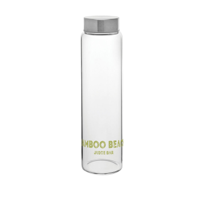 GLASS LARGE LIDDED WATER BOTTLE - 2 PINT (1 LITRE)