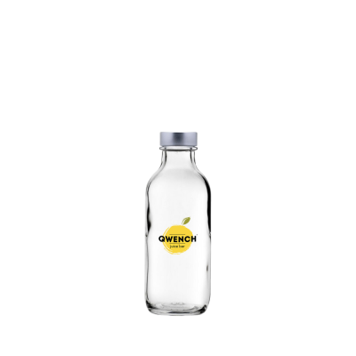 GLASS SMALL WATER & JUICE BOTTLE - HALF PINT (350ML & 12