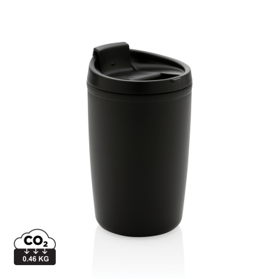 GRS RECYCLED PP TUMBLER with Flip Lid in Black