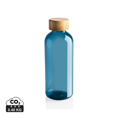 GRS RPET BOTTLE with FSC Bamboo Lid in Blue