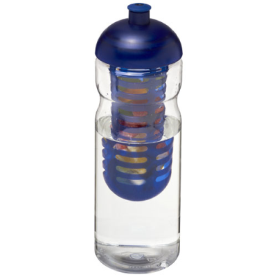 H2O ACTIVE® BASE 650 ML DOME LID SPORTS BOTTLE & INFUSER in Clear Transparent & Blue