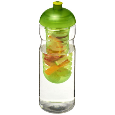 H2O ACTIVE® BASE 650 ML DOME LID SPORTS BOTTLE & INFUSER in Clear Transparent & Lime