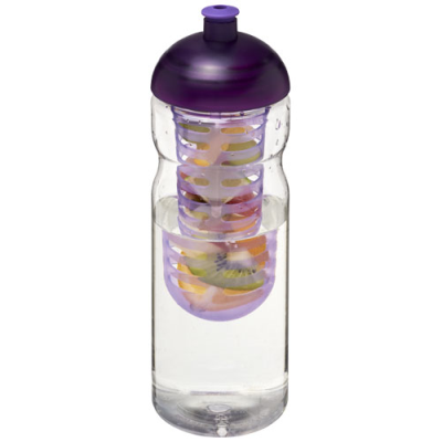 H2O ACTIVE® BASE 650 ML DOME LID SPORTS BOTTLE & INFUSER in Clear Transparent & Purple