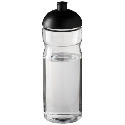 H2O ACTIVE® BASE 650 ML DOME LID SPORTS BOTTLE in Clear Transparent & Solid Black