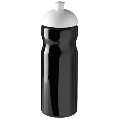 H2O ACTIVE® BASE 650 ML DOME LID SPORTS BOTTLE in Solid Black & White