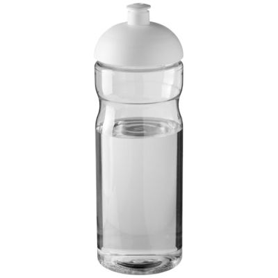 H2O ACTIVE® BASE 650 ML DOME LID SPORTS BOTTLE in Transparent & White