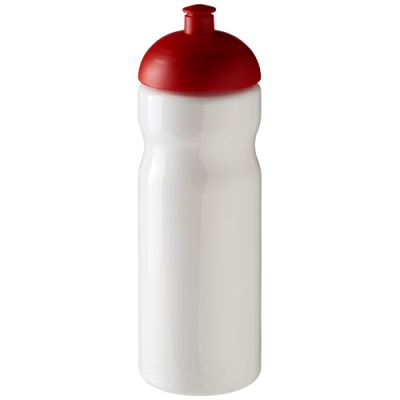 H2O ACTIVE® BASE 650 ML DOME LID SPORTS BOTTLE in White & Red