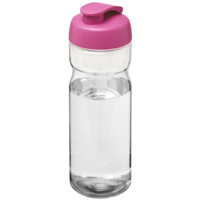 H2O ACTIVE® BASE 650 ML FLIP LID SPORTS BOTTLE in Clear Transparent & Pink