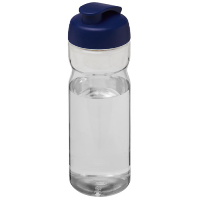 H2O ACTIVE® BASE 650 ML FLIP LID SPORTS BOTTLE in Transparent & Blue