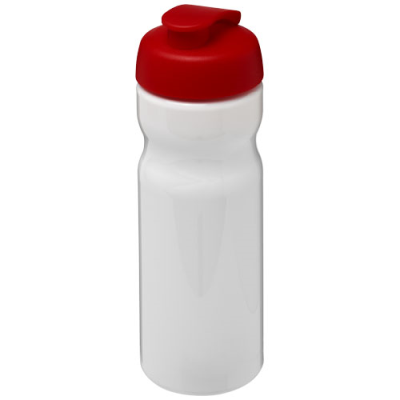 H2O ACTIVE® BASE 650 ML FLIP LID SPORTS BOTTLE in White & Red