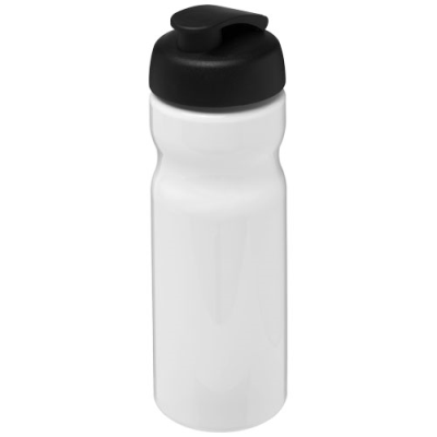 H2O ACTIVE® BASE 650 ML FLIP LID SPORTS BOTTLE in White & Solid Black