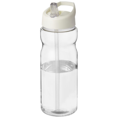 H2O ACTIVE® BASE 650 ML SPOUT LID SPORTS BOTTLE in Ivory Cream & Transparent