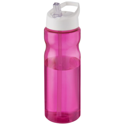 H2O ACTIVE® BASE 650 ML SPOUT LID SPORTS BOTTLE in Magenta & White