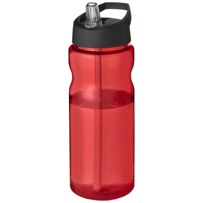 H2O ACTIVE® BASE 650 ML SPOUT LID SPORTS BOTTLE in Red & Solid Black