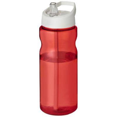 H2O ACTIVE® BASE 650 ML SPOUT LID SPORTS BOTTLE in Red & White