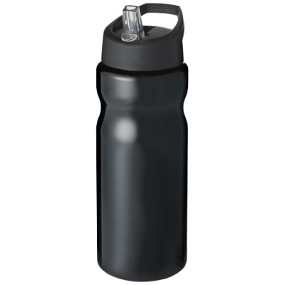 H2O ACTIVE® BASE 650 ML SPOUT LID SPORTS BOTTLE in Solid Black