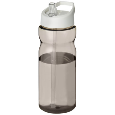 H2O ACTIVE® BASE TRITAN™ 650 ML SPOUT LID SPORTS BOTTLE in Charcoal & White