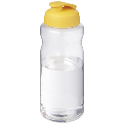 H2O ACTIVE® BIG BASE 1 LITRE FLIP LID SPORTS BOTTLE in Yellow