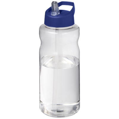 H2O ACTIVE® BIG BASE 1 LITRE SPOUT LID SPORTS BOTTLE in Blue