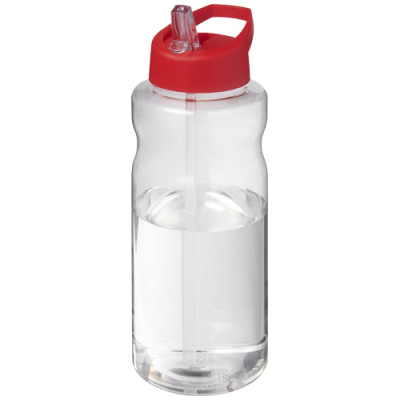 H2O ACTIVE® BIG BASE 1 LITRE SPOUT LID SPORTS BOTTLE in Red