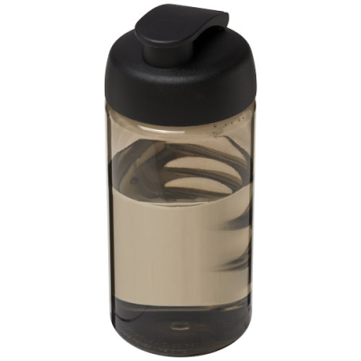 H2O ACTIVE® BOP 500 ML FLIP LID SPORTS BOTTLE in Charcoal & Solid Black