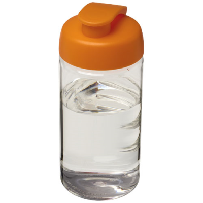 H2O ACTIVE® BOP 500 ML FLIP LID SPORTS BOTTLE in Clear Transparent & Orange