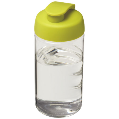 H2O ACTIVE® BOP 500 ML FLIP LID SPORTS BOTTLE in Transparent & Lime