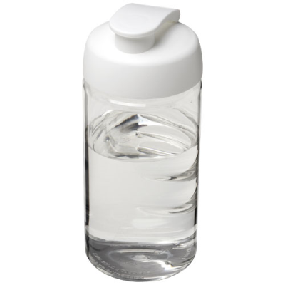 H2O ACTIVE® BOP 500 ML FLIP LID SPORTS BOTTLE in Transparent & White