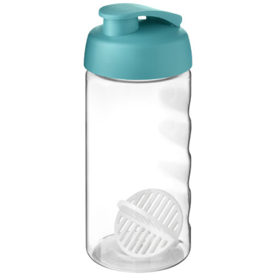 H2O ACTIVE® BOP 500 ML SHAKER BOTTLE in Aqua Blue & Clear Transparent