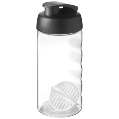 H2O ACTIVE® BOP 500 ML SHAKER BOTTLE in Solid Black & Clear Transparent