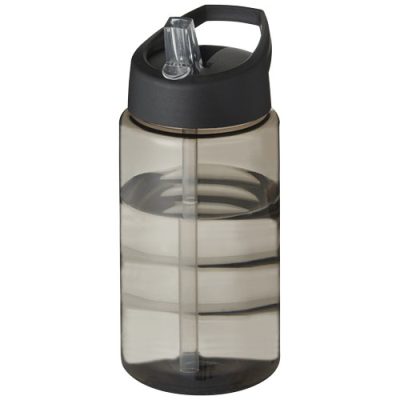 H2O ACTIVE® BOP 500 ML SPOUT LID SPORTS BOTTLE in Charcoal & Solid Black