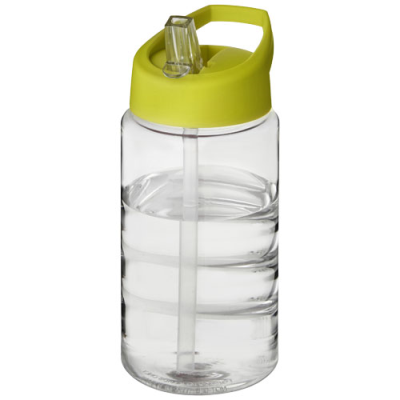 H2O ACTIVE® BOP 500 ML SPOUT LID SPORTS BOTTLE in Clear Transparent & Lime