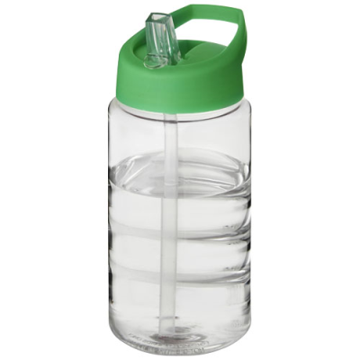 H2O ACTIVE® BOP 500 ML SPOUT LID SPORTS BOTTLE in Transparent & Green