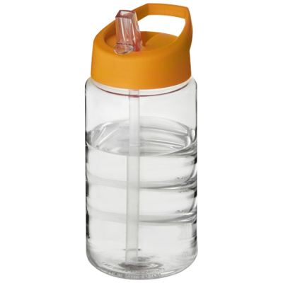 H2O ACTIVE® BOP 500 ML SPOUT LID SPORTS BOTTLE in Transparent & Orange