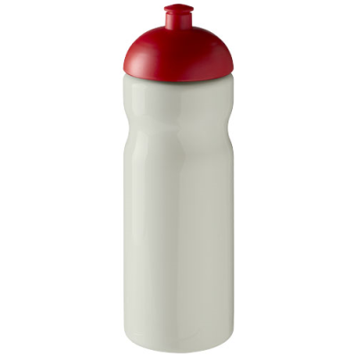 H2O ACTIVE® ECO BASE 650 ML DOME LID SPORTS BOTTLE in Ivory White & Red