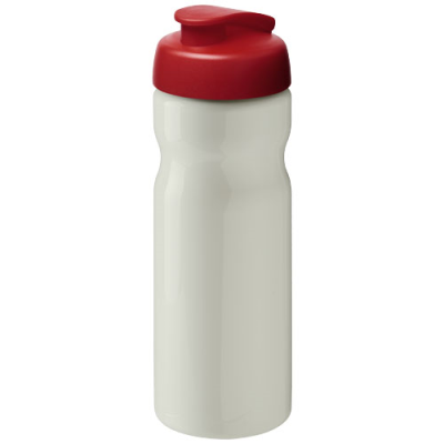 H2O ACTIVE® ECO BASE 650 ML FLIP LID SPORTS BOTTLE in Ivory White & Red