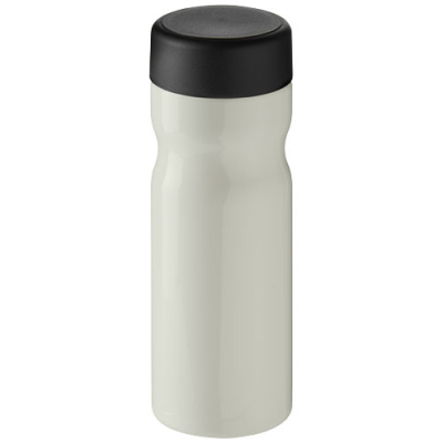 H2O ACTIVE® ECO BASE 650 ML SCREW CAP WATER BOTTLE in Ivory White & Solid Black